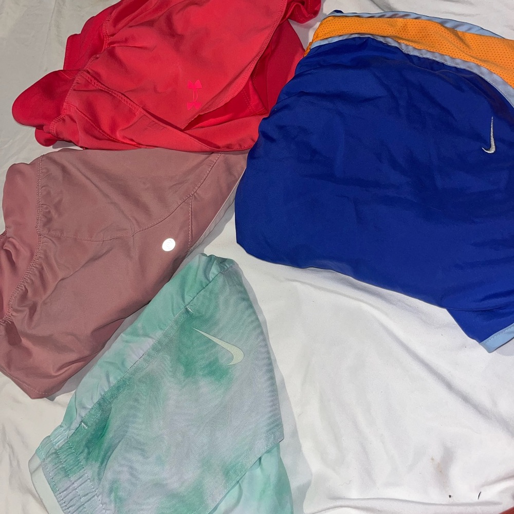 Multiples Women's Athletic Shorts - Red, Pink, Blue, Green